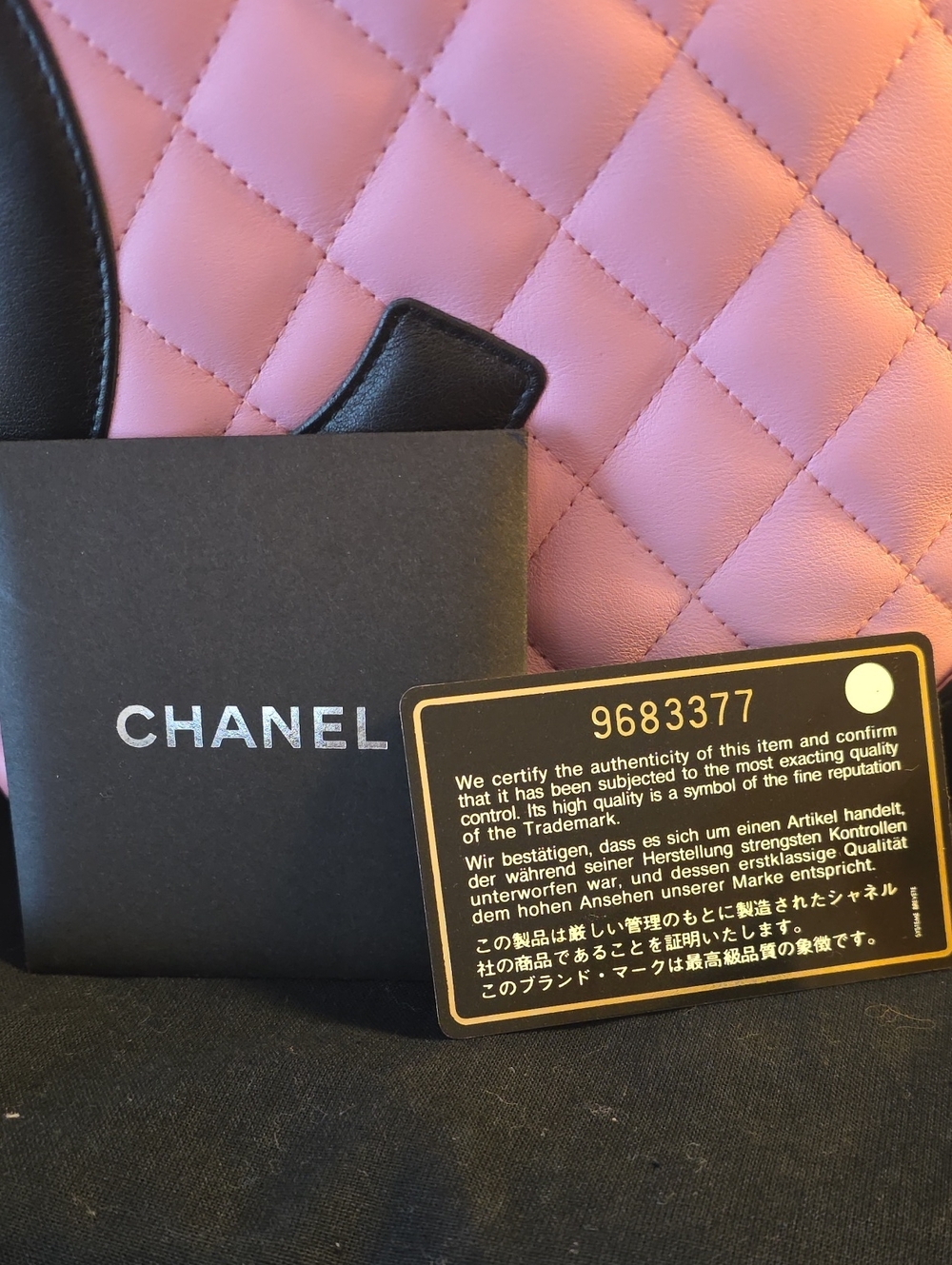 CHANEL Pink Quilted Ligne Cambon Tote - Picture 9 of 13